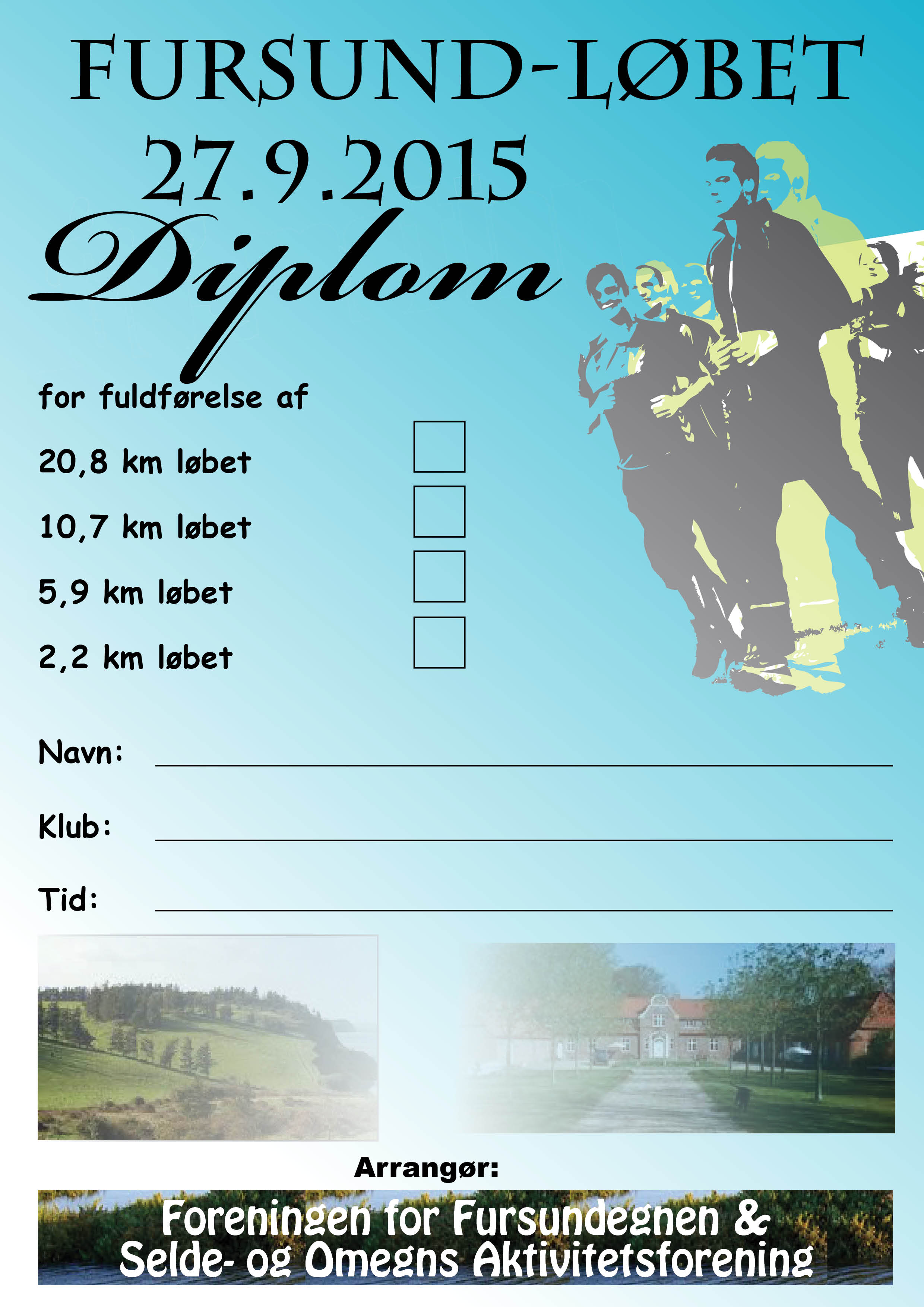Fursundløbet 2015 diplom