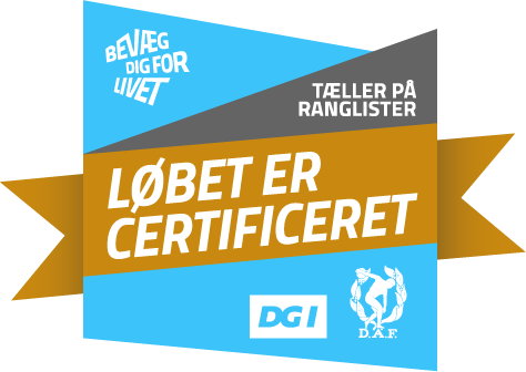 Løbet er certificeret